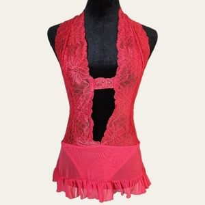👠Y2k Red Lace Lingerie